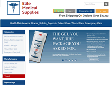 Tablet Screenshot of elitemedicalsupplies.com